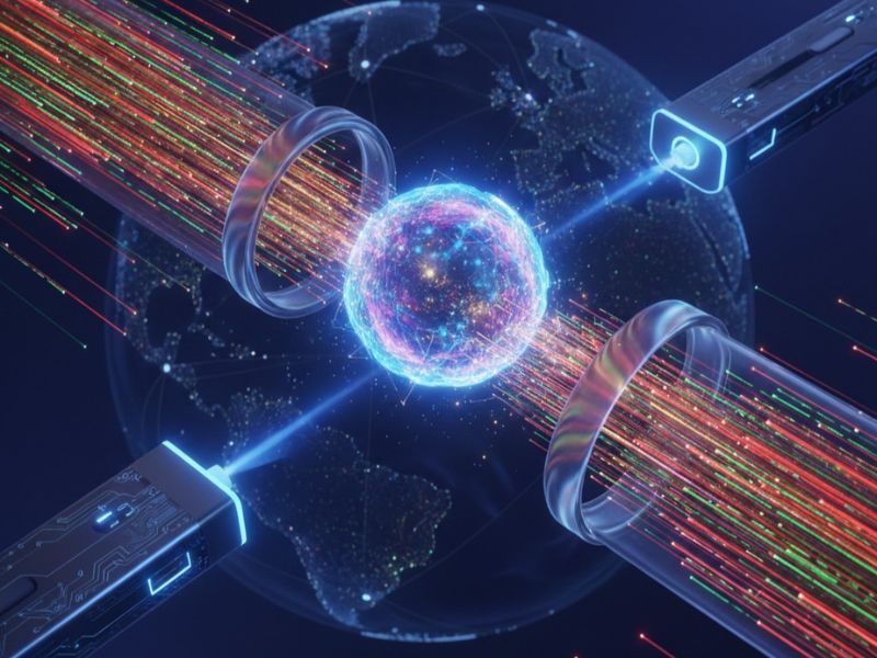 Quantum Teleportation Breaks the Internet Barrier